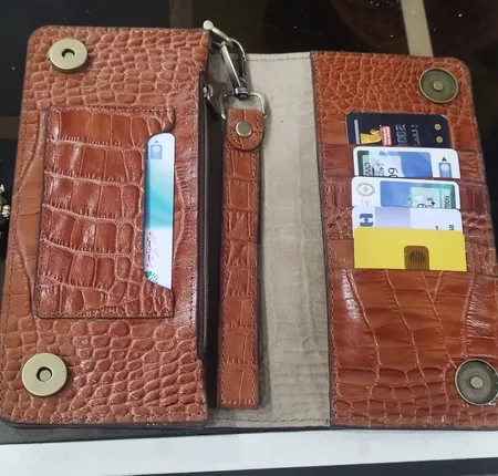 کیف پول چرم عطارد مدل چرم طبیعی کد DPR18