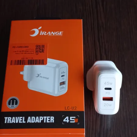 شارژر دیواری 45 وات 2 پورت آیرنج مدل LC -U2