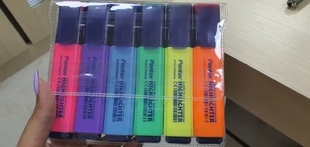 ماژیک علامت گذار 6 رنگ پنتر مدل CH511WP6