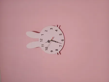 ساعت دیواری کودک مدل خرگوش