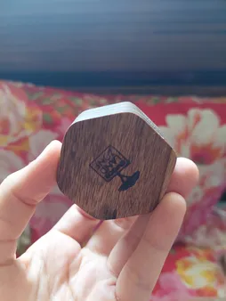 جاشمعی چوبی وودلندزون مدل شش ضلعی بسته 2 عددی