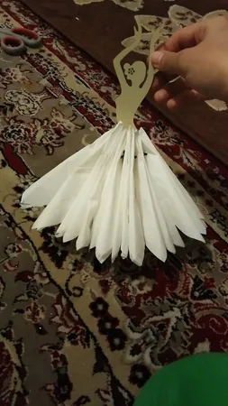 جا دستمالی طرح عرو‌س مدل M20