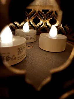 شمع ال ای دی ایکیا مدل godafton بسته 6 عددی