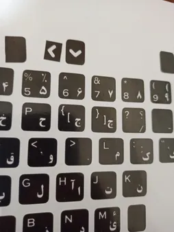 برچسب حروف فارسی کیبورد مدل bl-ck_N1