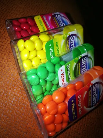 قرص خوشبو کننده دهان سیم سیم مدل ویتامین C بسته 4 عددی