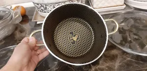 تجریه خرید سرویس پخت و پز 14 پارچه هلنا طرح چدن مدل لانه زنبوری