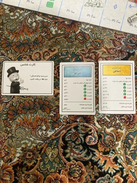 بازی فکری مدل مونوپولی طهران