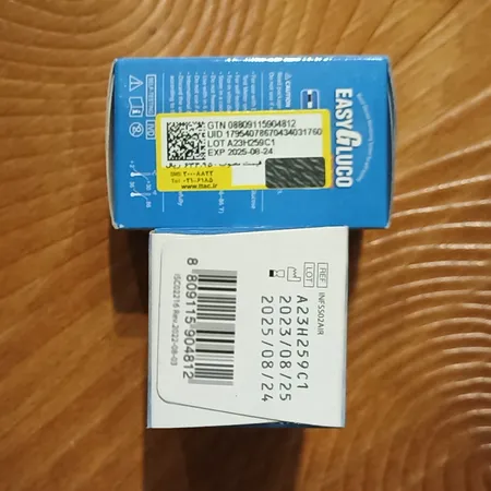 نوار دستگاه تست قند خون ایزی گلوکو مدل اتوکدینگ بسته 50 عددی