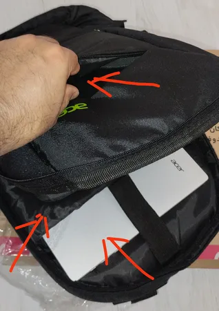 کوله پشتی لپ تاپ ایسر مناسب برای لپ تاپ 15.6 اینچی