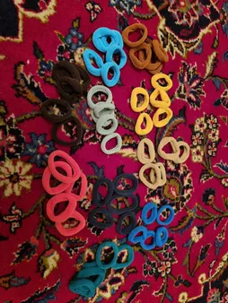 کش مو دخترانه آی جواهر مدل K103 مجموعه 50 عددی