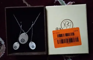 تجریه خرید نیم ست نقره زنانه بلو استون کد 3981007