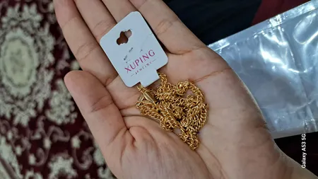 گردنبند زنانه ژوپینگ مدل کارتی کد N4660