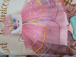 تجریه خرید ست پیراهن و تل مو دخترانه مدل یونیکورن