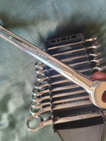 آچار یکسر تخت و یکسر رینگی جاب مدل  MM 622 مجموعه 12 عددی