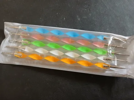 قلم طراحی ناخن مدل داتینگ کد T01 بسته 5 عددی