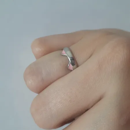 انگشتر زنانه مدل گربه گوش دار کد 872255