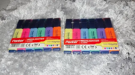 ماژیک علامت گذار 6 رنگ پنتر مدل CH511WP6