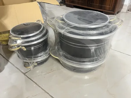 سرویس پخت و پز 14 پارچه هلنا طرح چدن مدل لانه زنبوری