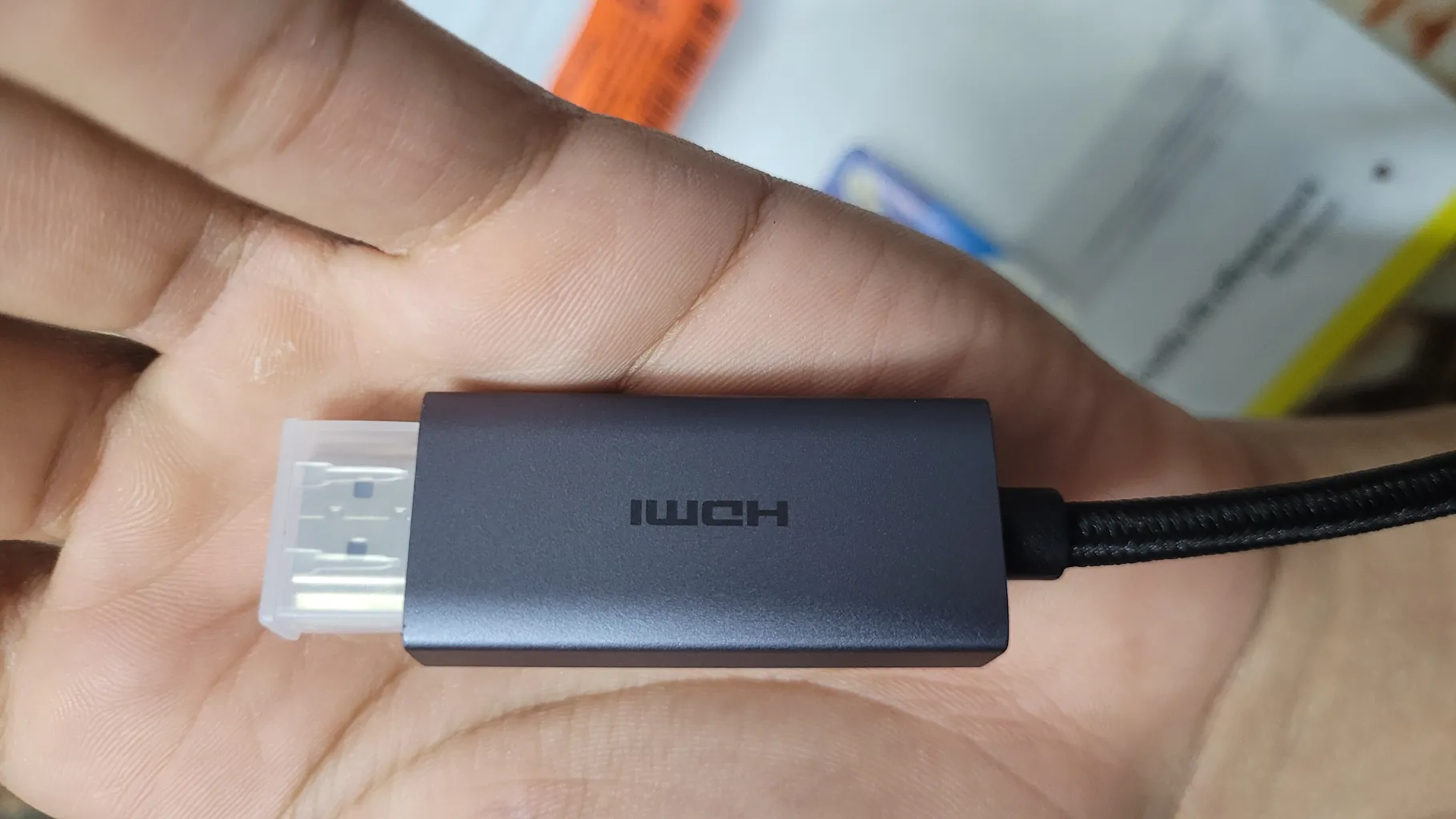 کابل تبدیل HDMI به USB-C باسیوس مدل WKGQ010001 طول 1 متر