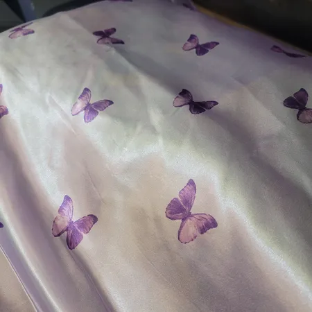 رو بالشی مدل ساتن ابریشم طرح پروانه