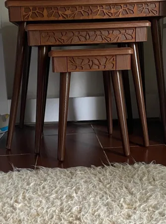 میز جلومبلی مدل سپیدار بسته 4 عددی