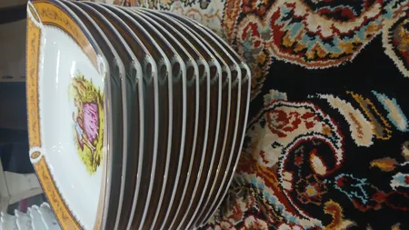 بشقاب خورش خوری شرکت صنایع چینی تقدیس مدل کنتسی tgh 21 بسته 6 عددی