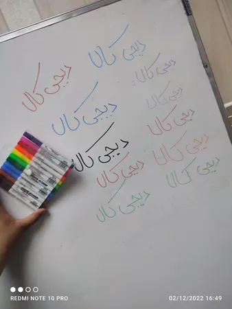 ماژیک وایت برد 12 رنگ مدل رنگی کد 12-600