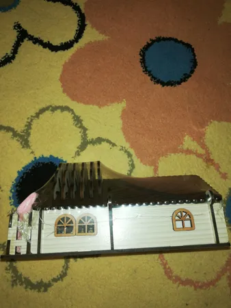 زیر لیوانی و قندان ایرسا مدل کلبه چوبی