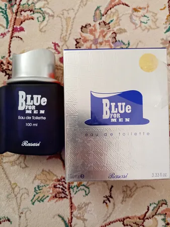 ادو تویلت مردانه رساسی مدل Blue for men با رایحه خنک و تند حجم 100 میلی لیتر