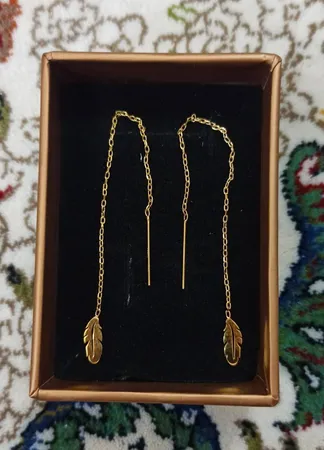 گوشواره طلا 18 عیار زنانه مدل 67096