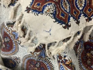 رومیزی قلمکار عطریان طرح شقایق کد G474