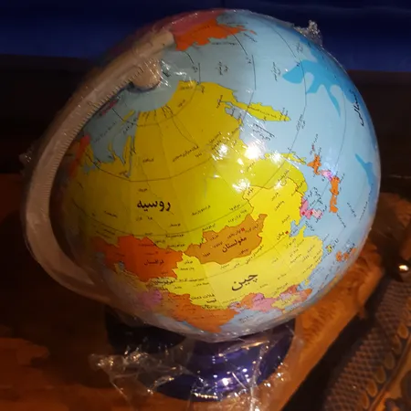 کره جغرافیایی مدل پایه فلزی سایز 23