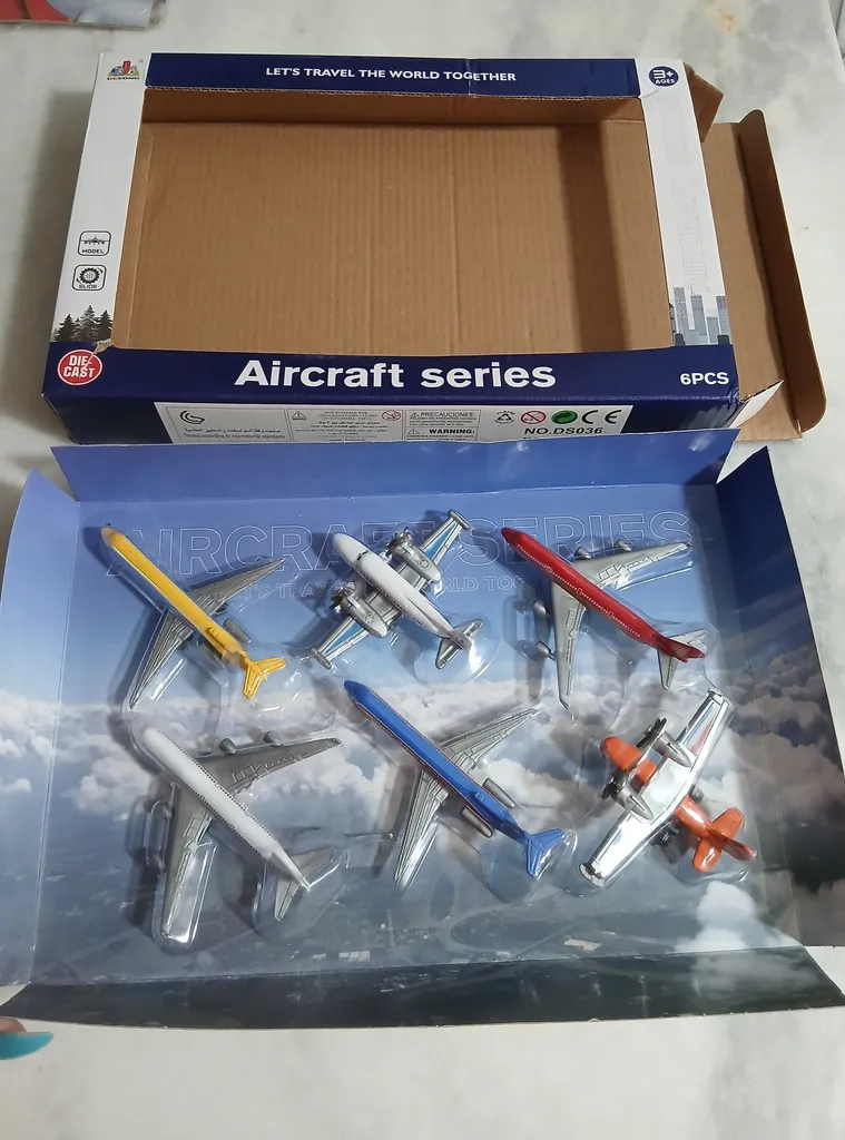 هواپیما بازی مدل مسافربری مجموعه 6 عددی