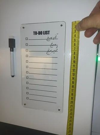 تخته وایت برد مدل پلنر روزانه سایز 14.5×30 سانتی متر به همراه ماژیک