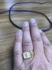 تجریه خرید انگشتر طلا 18 عیار مردانه طلای مستجابی مدل تاج کد T472 سایز 64 به همراه 50 سوت هدیه طلا