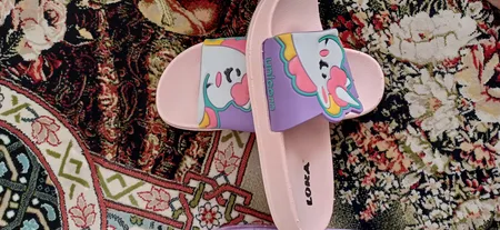 دمپایی دخترانه مدل لوکا مدل یونیکورن اسب تک شاخ کد C.R.3468