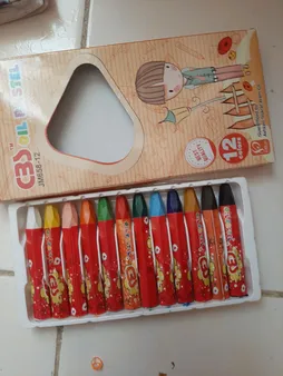 مداد شمعی 12 رنگ سی بی اس مدل JM658-12-1