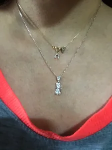 تجریه خرید آویز گردنبند نقره زنانه جی تی ای مدل جی نایس