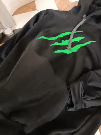 هودی مردانه طرح چنگ کد A03 رنگ مشکی