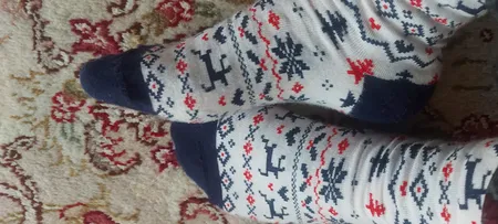 جوراب زنانه ال سون مدل لاو کریسمسی کد PH608