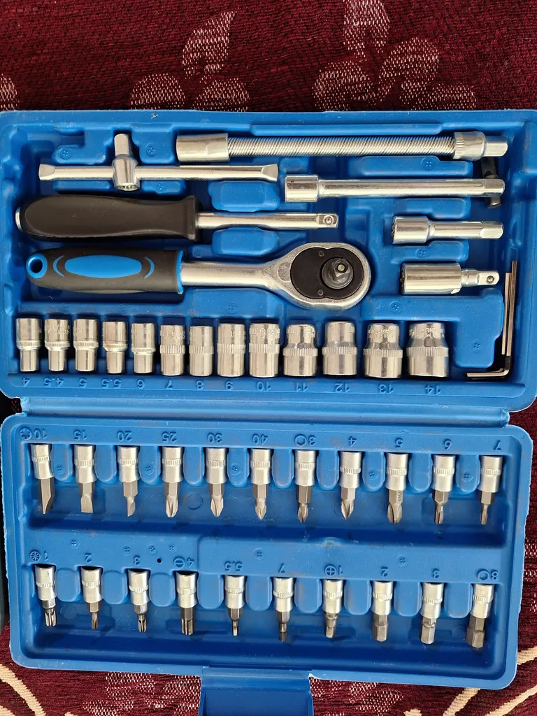 مجموعه 46 عددی آچار و سری بکس باس کد 46s