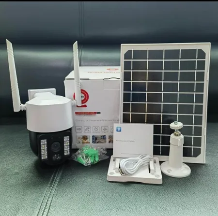 دوربین مداربسته تحت شبکه مدل سیم کارتی پنل خورشیدی Solar-4G