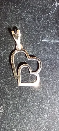 آویز گردنبند طلا 18 عیار زنانه مایا ماهک مدل MM1481 طرح دو قلب