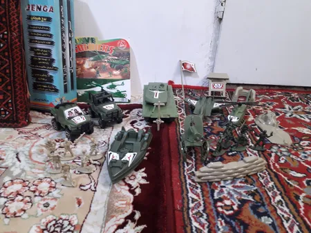 اسباب بازی جنگی مدل پادگان مجموعه 23 عددی