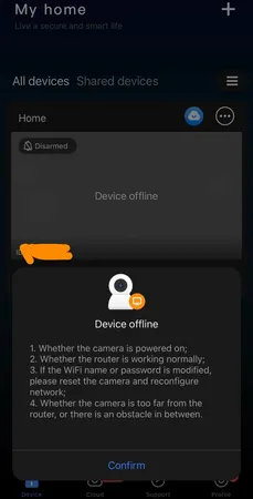دوربین مداربسته تحت شبکه مدل بیبی V380PRO
