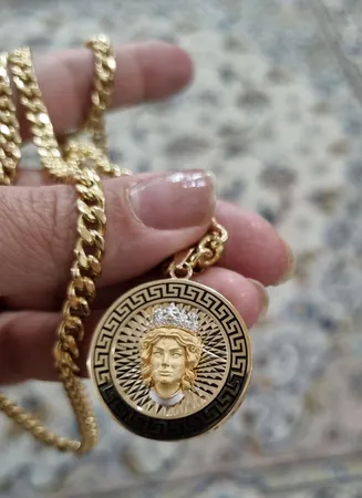 آویز گردنبند طلا 18 عیار زنانه طلای مستجابی کد 2612