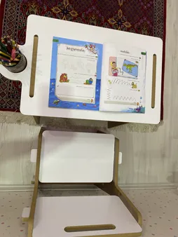 ست میز تحریر و صندلی ای اس تی مدل کودک کد A.S.T_KASA