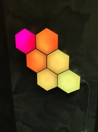 چراغ تزئینی مدل بلوتوثی طرح RGB بسته 6 عددی