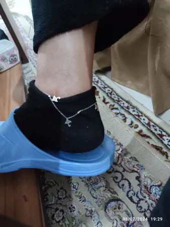 پابند نقره زنانه مدل چتر