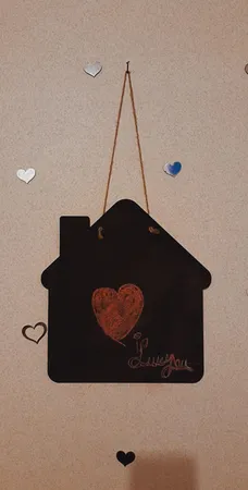 تخته سیاه طرح کلبه سایز 25×29 سانتی متر